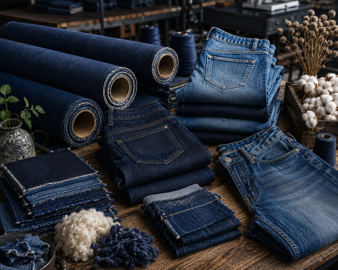Denim Fabrics & Jeans Apparel