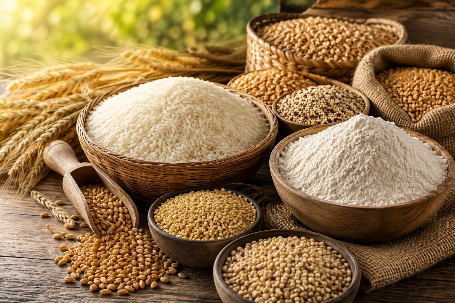 Rice, Grains & Flour (Atta)